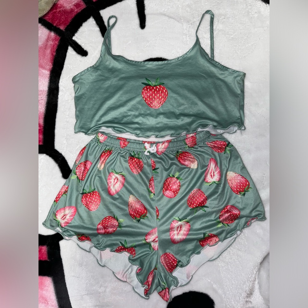 Cami Top and Shorts Sleepwear Ribbed Pajamas Set